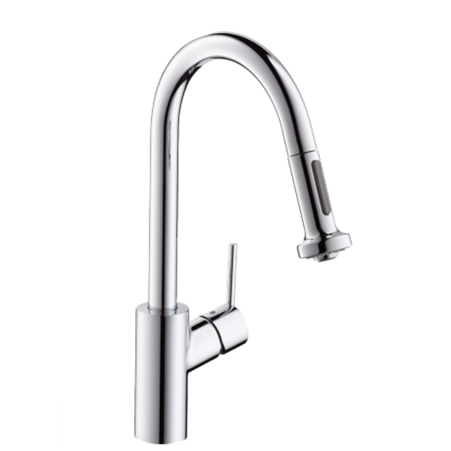 Baterie bucatarie HansGrohe Talis S2 dus extractibil