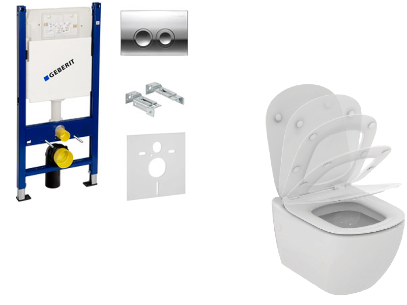 Set vas WC suspendat Ideal Standard Tesi Aquablade