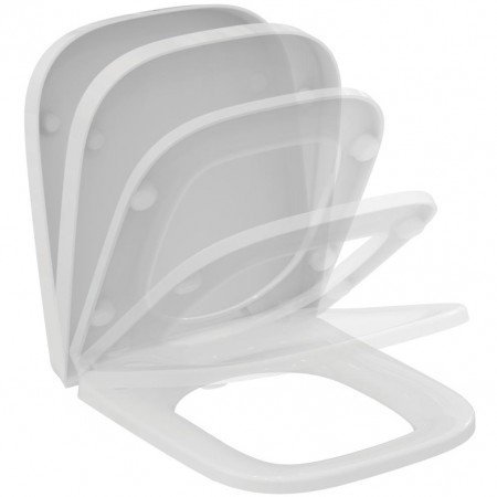Capac WC compact Ideal Standard I.Life S,cu inchidere lenta ,alb