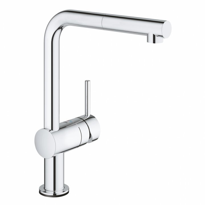 Baterie bucatarie electronica Grohe Minta Touch cu dus extractibil crom lucios