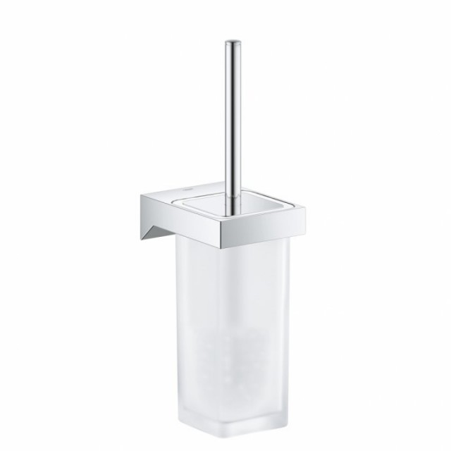 Perie WC cu suport Grohe Selection Cube, crom lucios